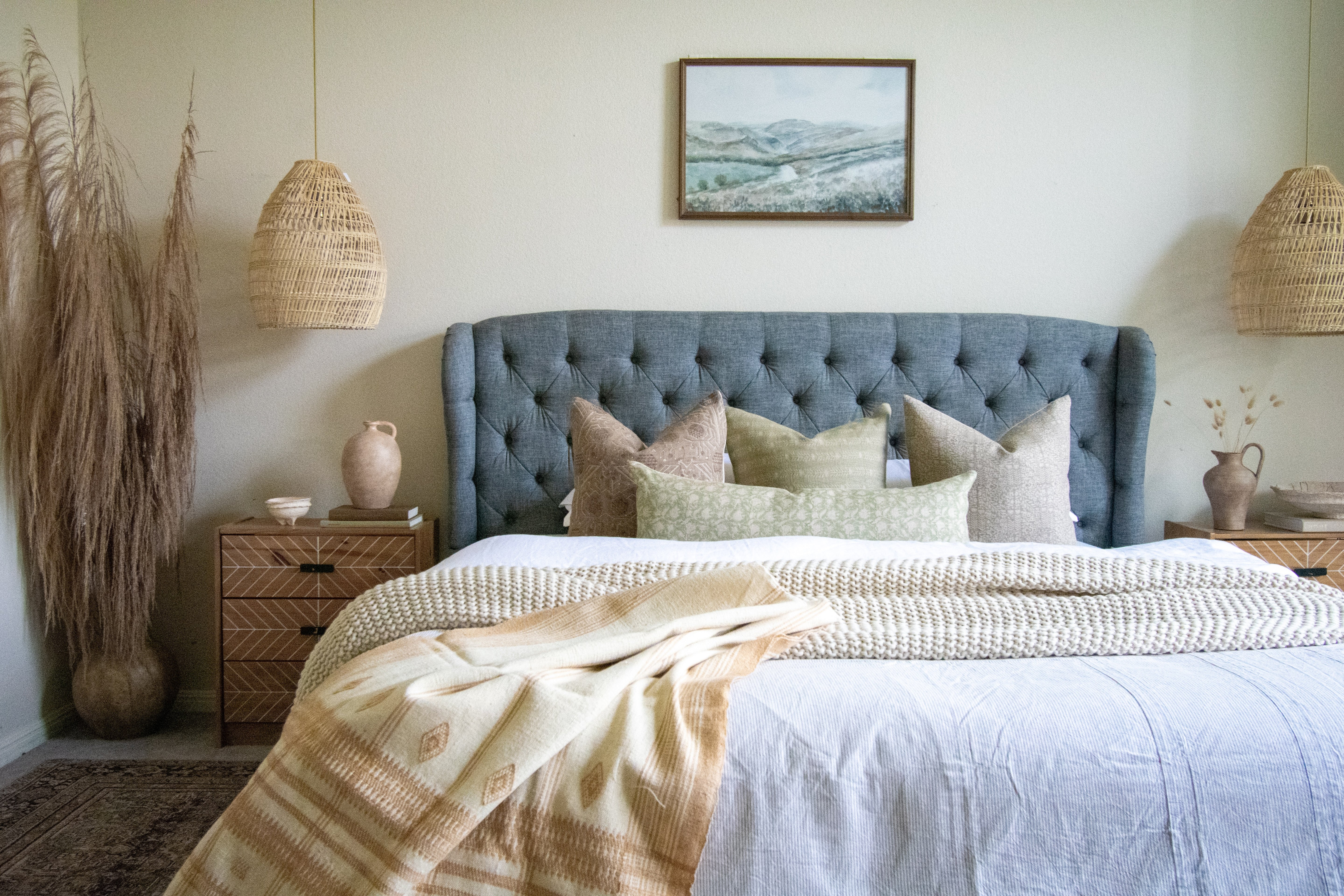 Handmade Coverlet, Off White Wool Throw, Luxurious Bedspread, Indian Blankets, Sofa Cover Tan, Couch Blanket for Home Sweet Home - HEERA